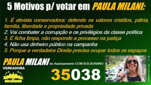 5 Motivos para votar em Paula Milani